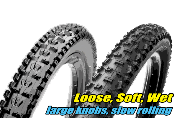 choosing mtb tyres loose soft