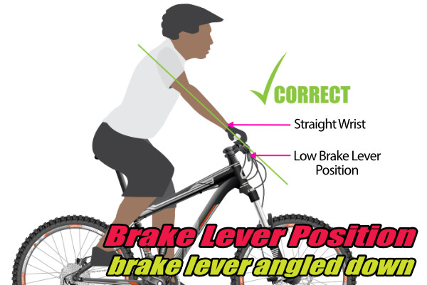 brake lever position